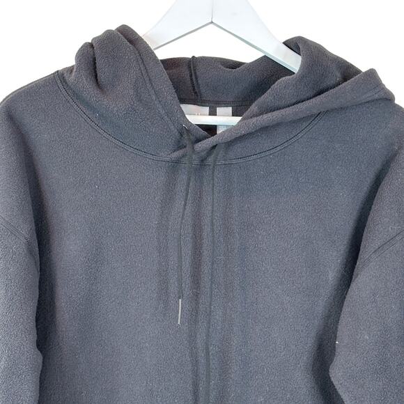 Zella Fleece Hoodie Black with Thumbholes Women XS NWT After Workout - Picture 5 of 12